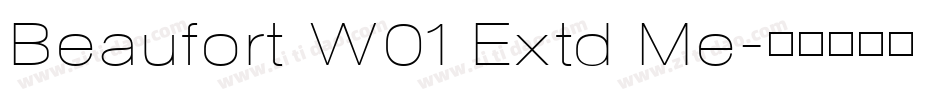 Beaufort W01 Extd Me字体转换